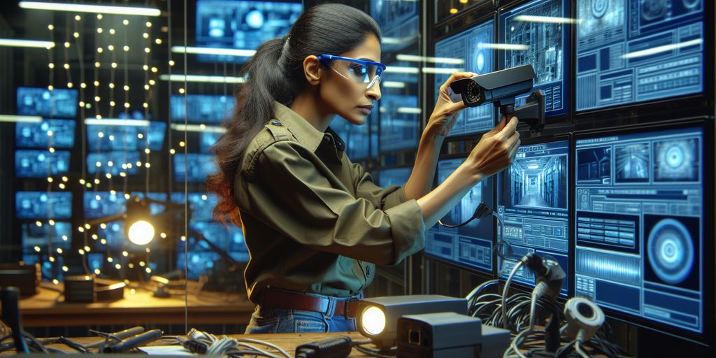 freelance security professional working on technology